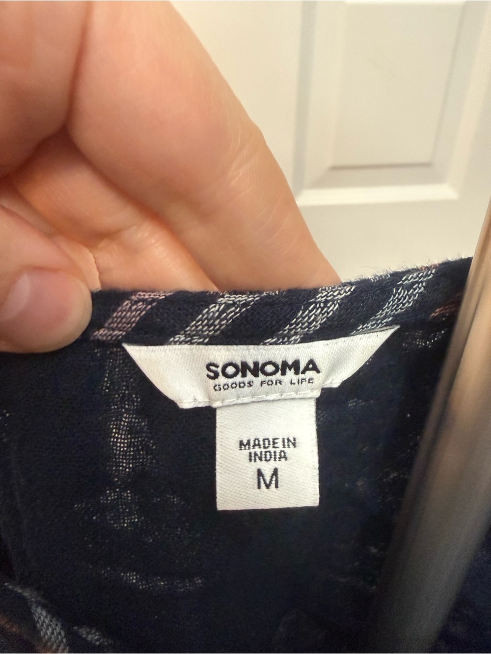 Sonoma Navy Striped Tank Top - Picture 3 of 3